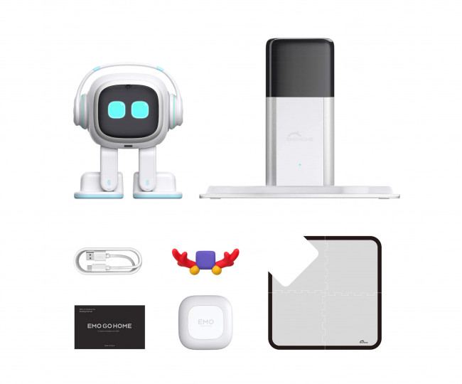 Розумний  робот  EMO GO HOME  штучний інтелект Емо зі станцією color: White